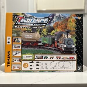 Continental Express Train Set - Black, Silver, Green